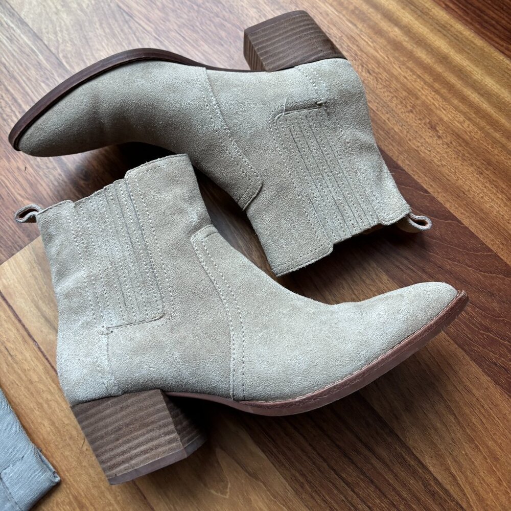 Madewell Western Ankle Boots Suede 7.5